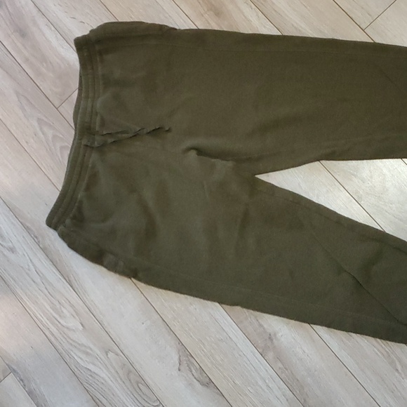 Wrap London Mélange Cotton Panelled Joggers in Forest Green - Picture 5 of 9